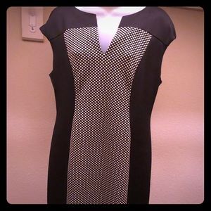 Tan and black dress. Size 12